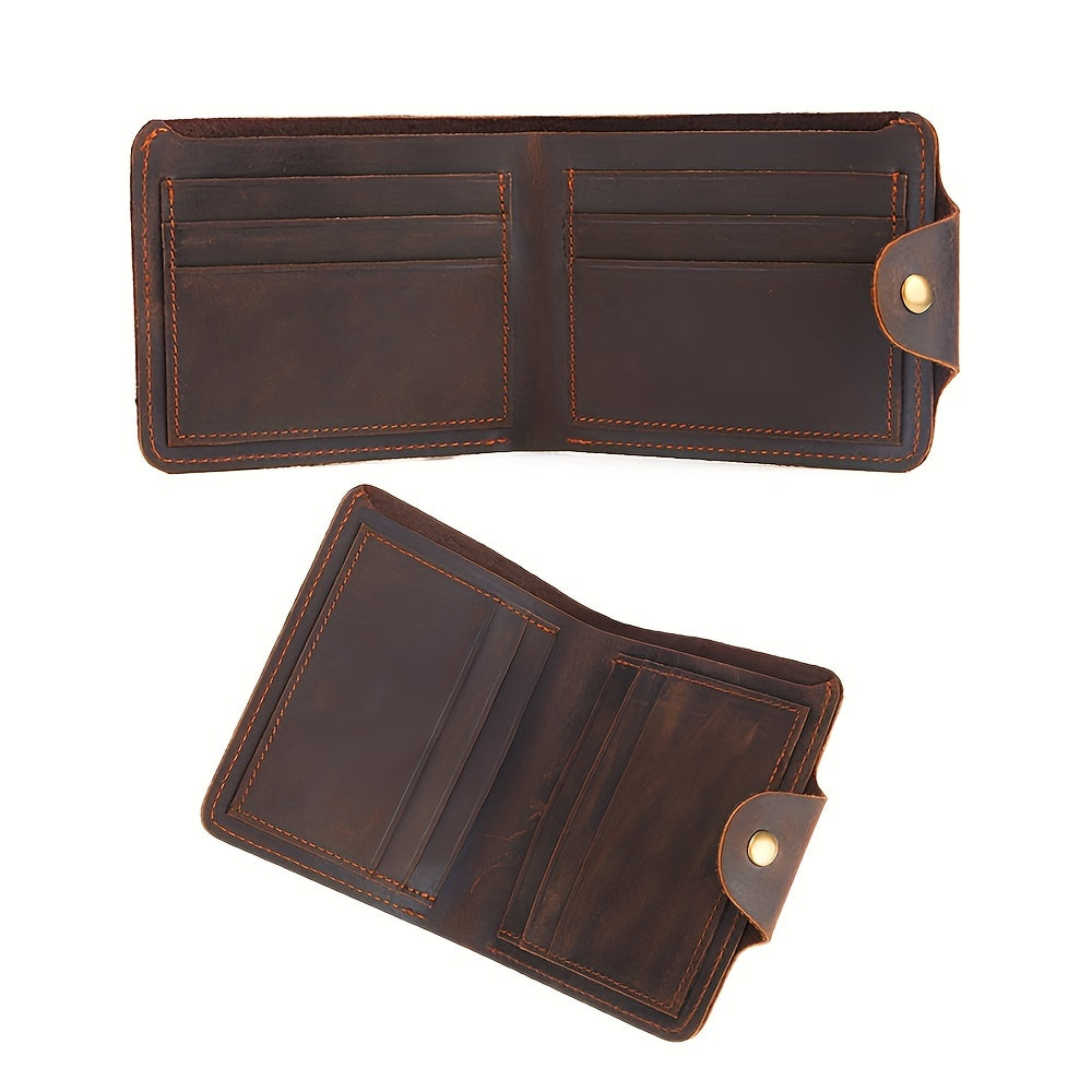 Men's Leather Money Clip Wallet Card Holder Coin Purse