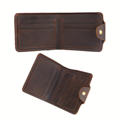 Men's Leather Money Clip Wallet Card Holder Coin Purse