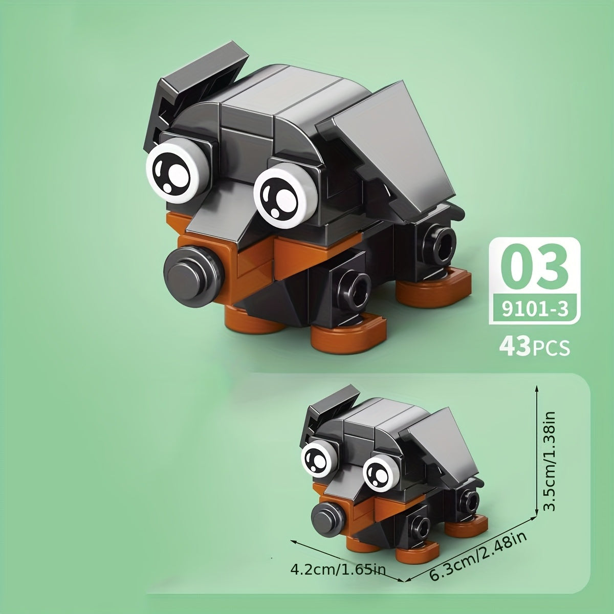 Pet Dog Animal Series Micro Blocks Toy Set