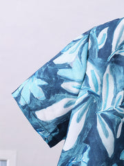 Leaf Graphic Print Boys Casual Shirt
