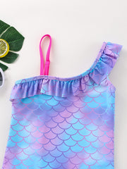 Mermaid Fish Scale Girls Swimsuit Camisole Bathing Suit