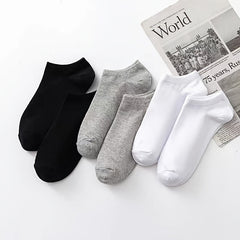 10 Pairs Men's Cotton Crew Socks for Sports