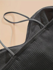 6pcs Solid Wireless Bras Comfy & Breathable Stretch Bra Women's Lingerie