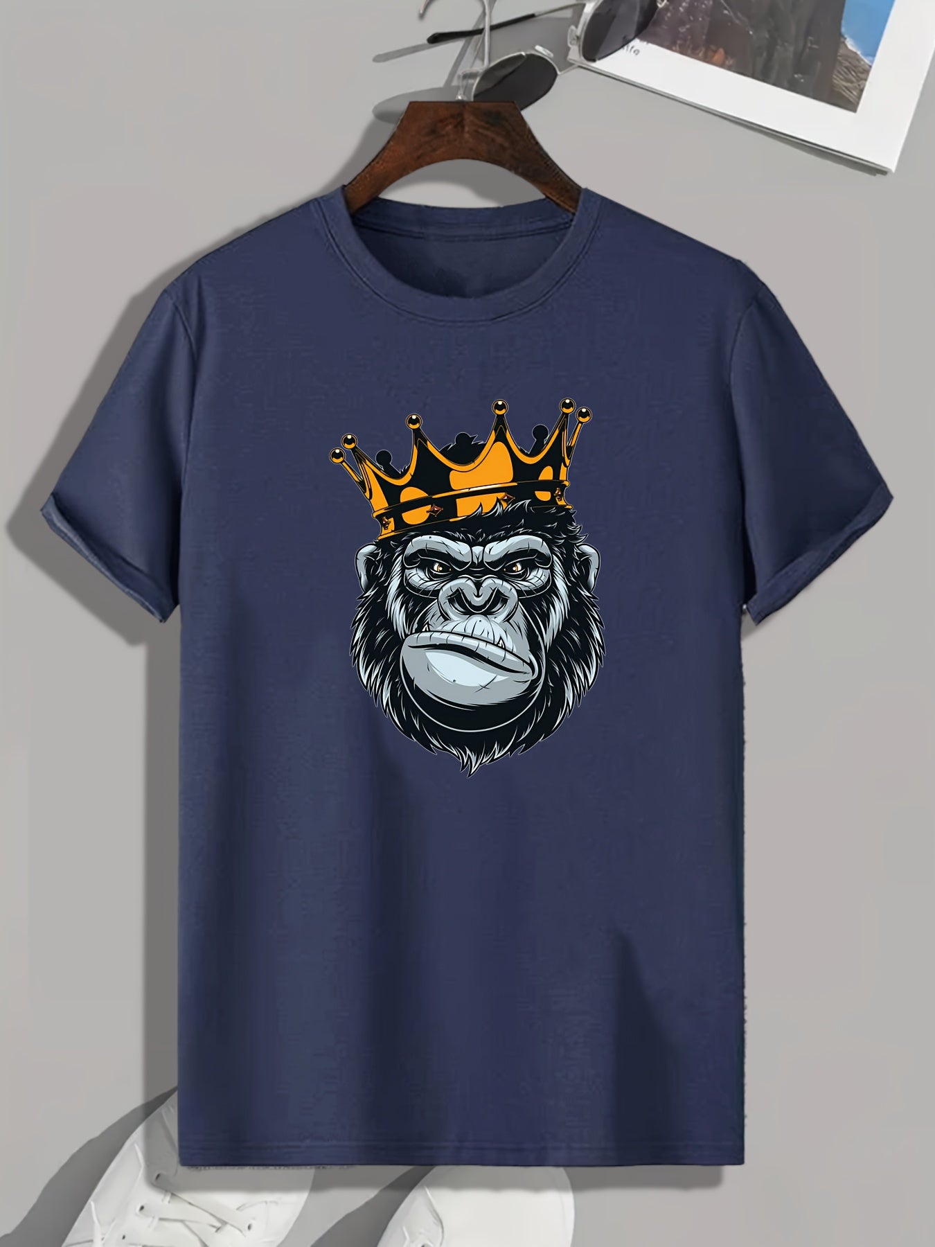Chimpanzee King Graphic Tee for Men