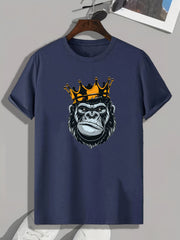 Chimpanzee King Graphic Tee for Men