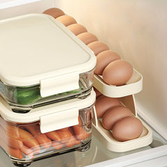2pcs Kitchen Egg Holder for Refrigerator and Countertop