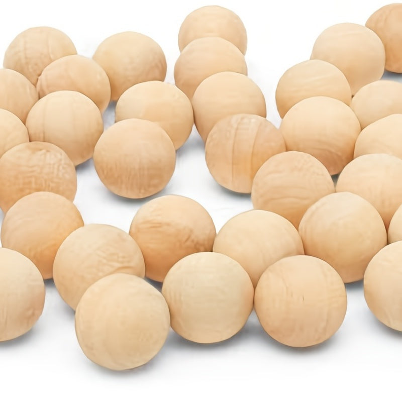 Wooden Balls Unfinished Round Wood Balls for Crafts DIY Projects
