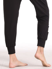Women's Hollow Loose Yoga Running Trousers Breathable Sports Fitness Pants