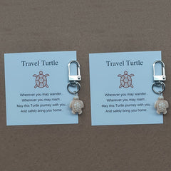 Travel Turtle Keychain Small Keyring Bag Purse Charm