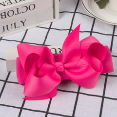 Baby Bow Ribbon Headbands Elastic Hair Bands Hair Accessories