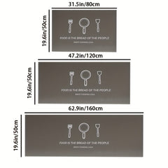 Non-slip Kitchen Floor Mat Absorbent Quick Dry Rubber Back Kitchen Rug