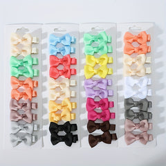 10pcs Bowknot Hair Clips & Headpins for Baby Girls Hair Accessory