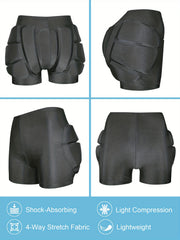 Kids' Ski Protective Shorts 3D Pad High Stretch Boys Girls Protect Hips Tailbone