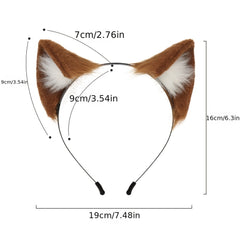 Cat Ear Hair Hoop Plush Headwear for Live Photo Props