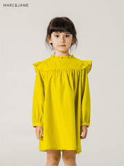 MARC&JANIE Toddler Girls Ruffles Frill Trim Neck Princess Dress