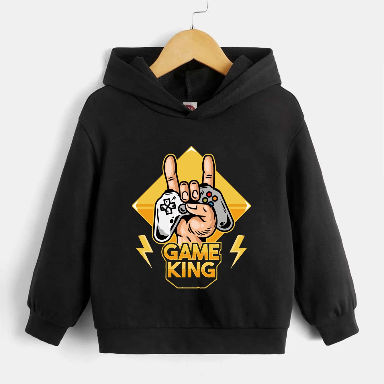 Game Console Pattern Kid's Hoodie Long Sleeve Top Boy's Clothes