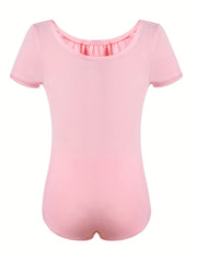 Solid Cotton Ballet Leotard for Kids