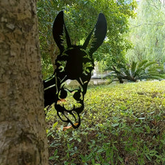 Donkey Tongue Out Silhouette Farmhouse Garden Decor