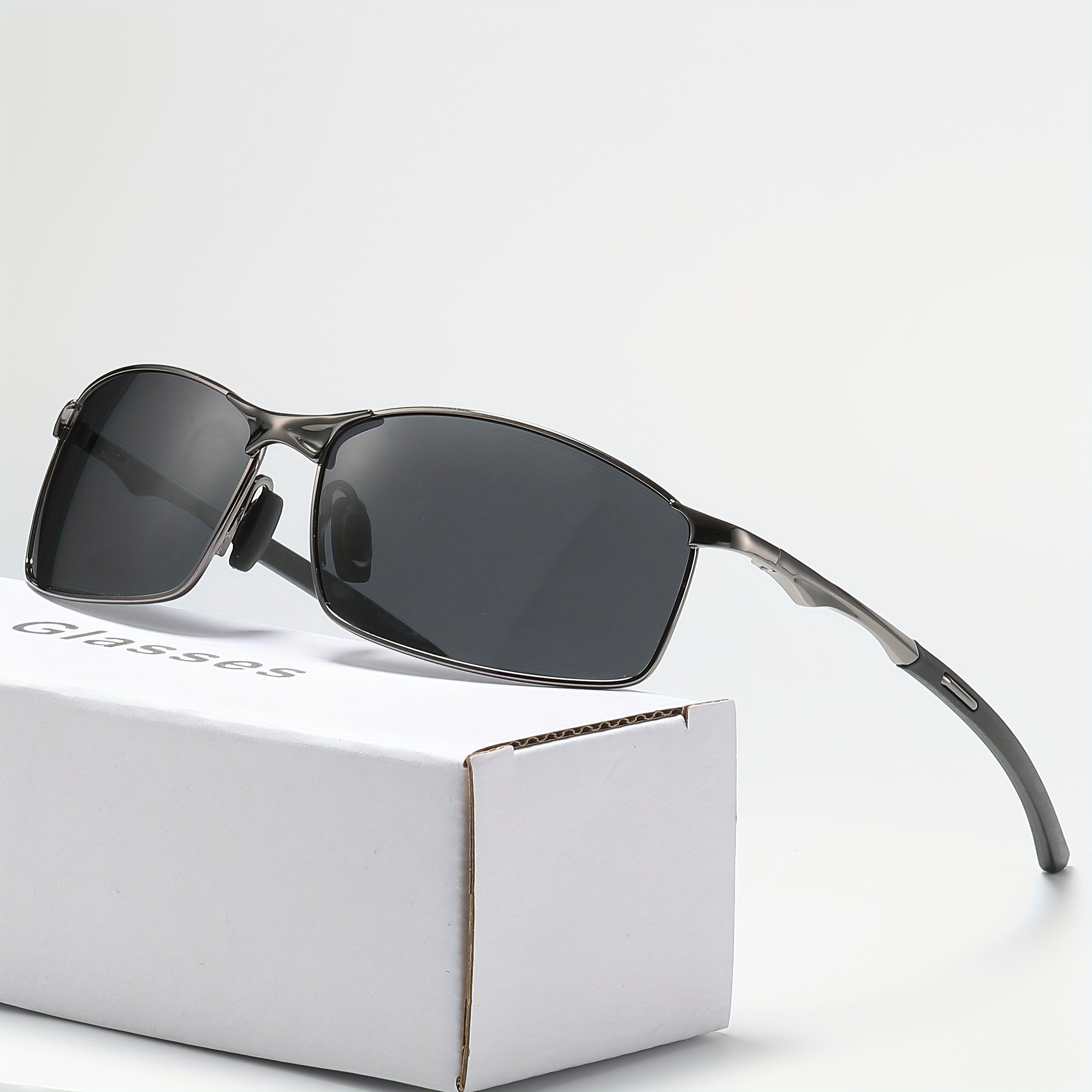 Men's Business Sunglasses UV400 Outdoor Riding Fishing Glasses