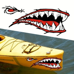 Reflective Shark Teeth Sticker Waterproof DIY Graphics Accessory