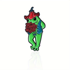 Frog Brooch Pin for Backpack, Clothing & Hat - Jewelry Gift