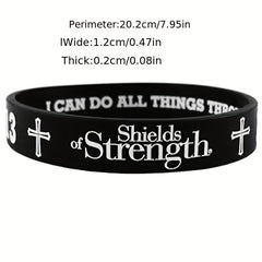 Bible Pattern Silicone Bracelet Rubber Wristband