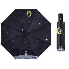 Automatic 3-fold Astronaut Umbrella UV Protection