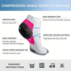 Men's Mid Crew Sport Socks Compression Sweat Absorbing Nylon Breathable Socks