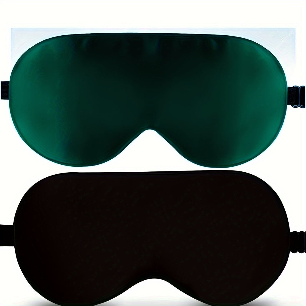 2pcs Blackout Soft Sleep Eye Mask Comfy Blindfold for Travel Nap Rest