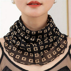 Classic Print Veil Breathable Face Covering Casual Neck Gaiter