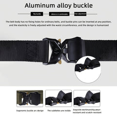 Men's Tactical Belt Quick Release Military Hiking Outdoor