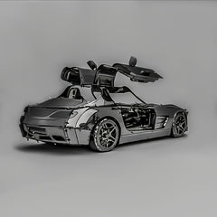 Butterfly Wing Sports Car 3D Metal Puzzle DIY Assembly Model