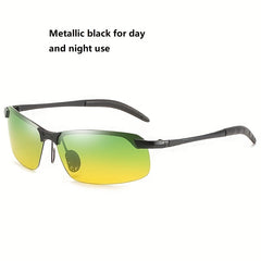 Polarized Sunglasses Men's Night Dual use Driving Fishing Riding Sunglasses