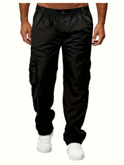 Men's Cargo Pants Loose Fit Straight Leg Pants With Pockets