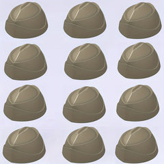 12pcs Mini Character Shaped Military Caps Building Blocks Set