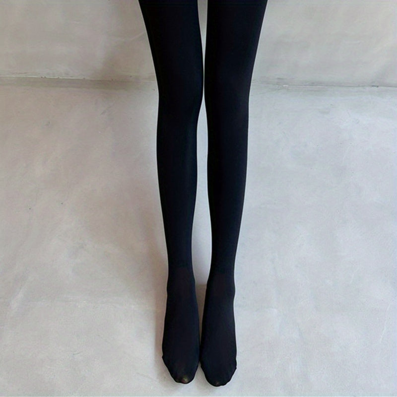 Women's High Waisted Thermal Pantyhose Slim Fit Leggings