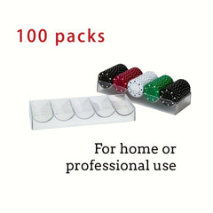 Transparent Poker Piece Storage Box Round Shape Organizer Case