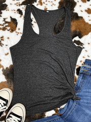 Women's Basic Solid Tank Top Sleeveless Crew Neck Casual Top