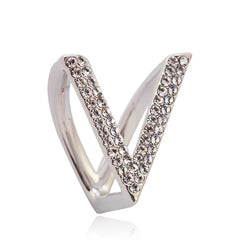 V-Shaped Rhinestone Bow Tie Scarf & Button Accessory for Women and Men