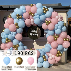 190pcs Maca Pink Balloon Garland Set for Magical Moments