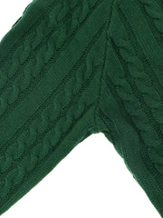 Casual Sweater Women's Plus Knitted Cold Shoulder V Neck Pullover