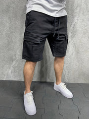 Men's Lightweight Drawstring Cargo Shorts