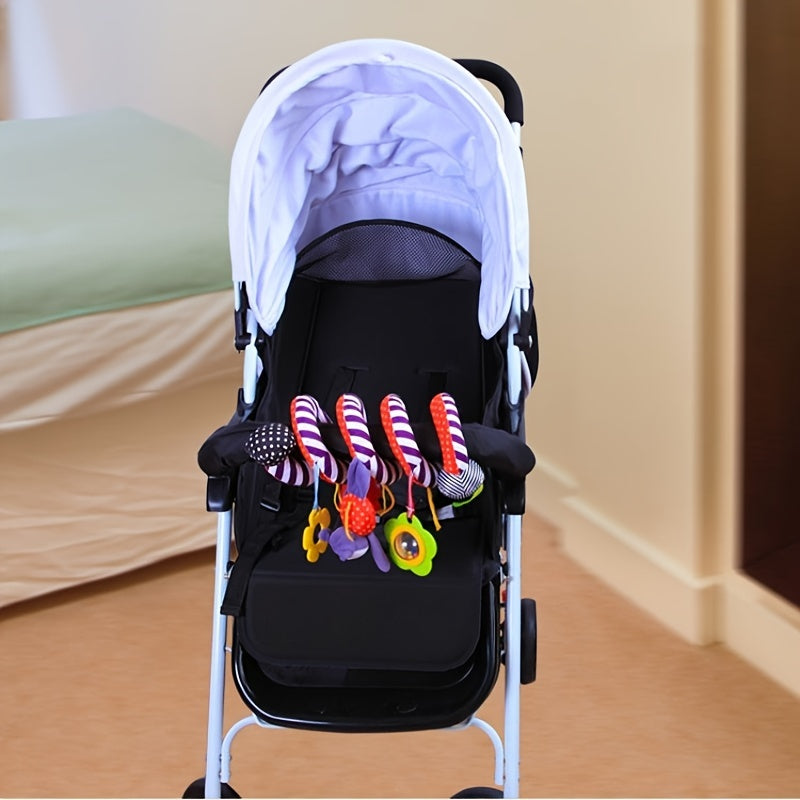 Fun Car Seat Toy Spiral Plush Activity Hanging Toy