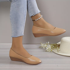 Women's Wedge Heeled Shoes Point Toe Lightweight Walking Shoes