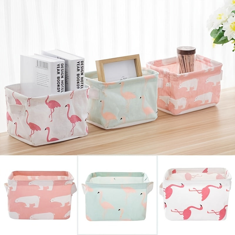 Foldable Desktop Storage Box Stationery Cosmetics Storage