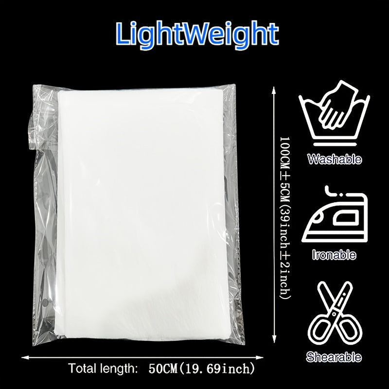 Iron On Fusible Fleece Interfacing 39x72 inch Non-Woven Batting