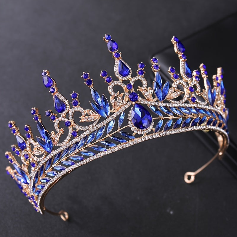 Baroque Rhinestone Crown Hairband Headband Wedding Party Favor