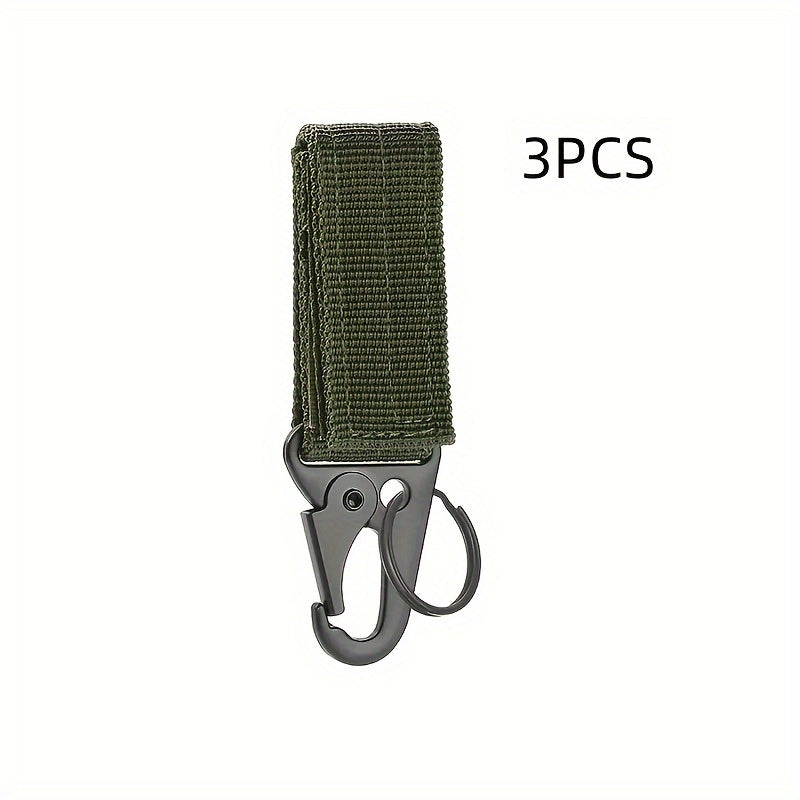 3pcs Molle Buckle for Outdoor Activities Nylon Belt Keeper