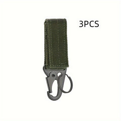 3pcs Molle Buckle for Outdoor Activities Nylon Belt Keeper