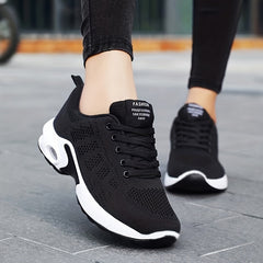 Women's Mesh Sneakers Lace Up Running Shoes Air Cushion Sport Shoes